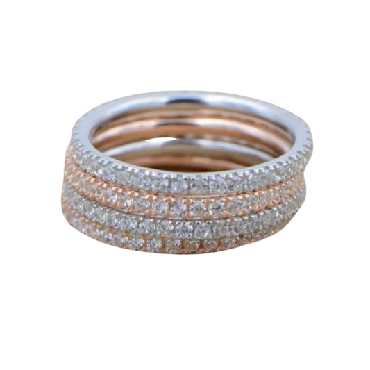 Churumbela de Plata .925 con Zirconias color Bronce